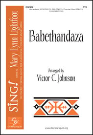 Babethandaza TTB choral sheet music cover Thumbnail